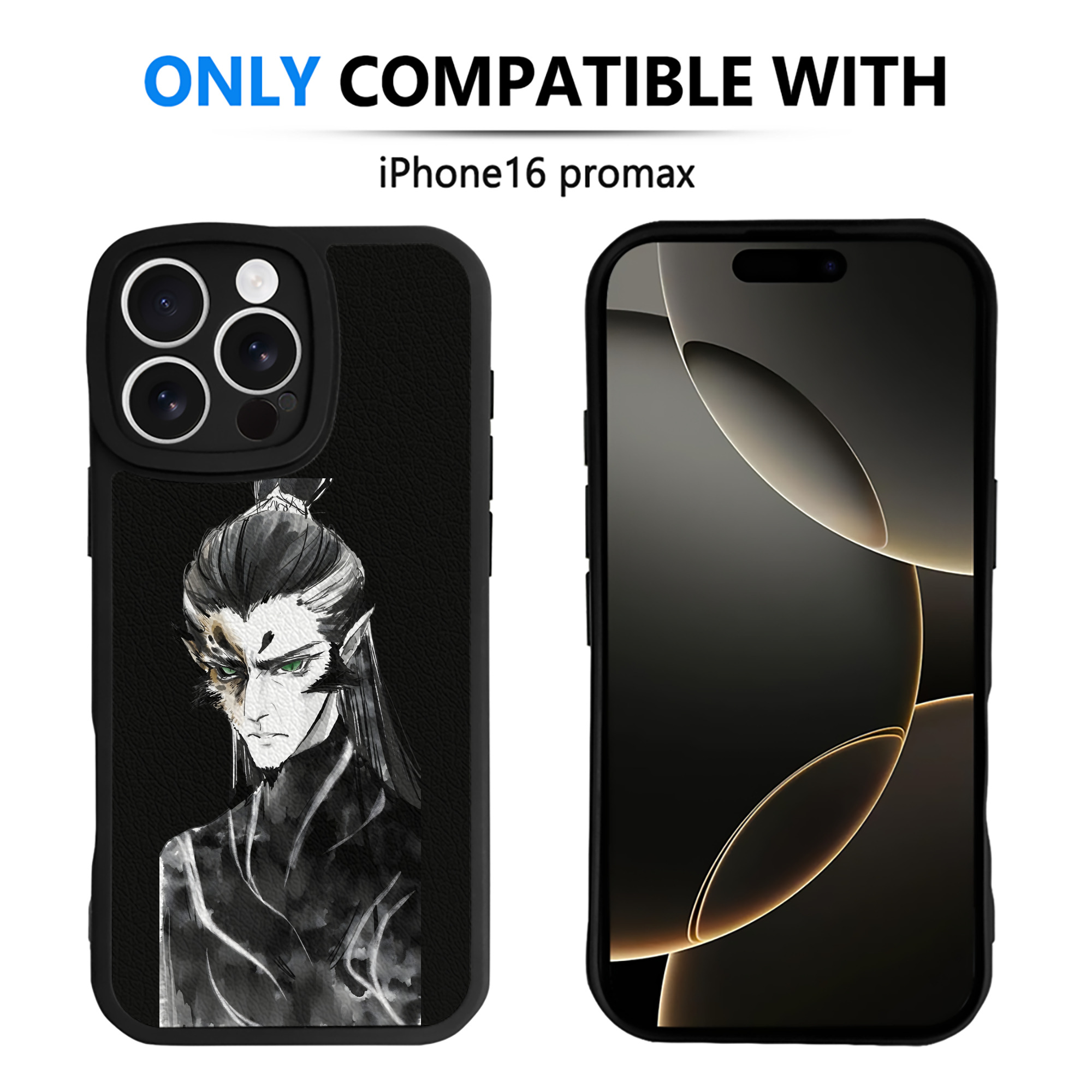 （画像用） Ne Zha 2 ナタ 魔童の大暴れ 【iPhone 16シリーズ対応】シリコンスマホケース（レザー調） 材質：シリコン